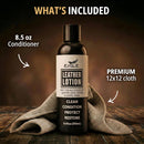 Eagle Leather Jacket Conditioner- Leather Lotion with Cloth for Boots, Jackets, Purses, Handbags & Bags – Lanolin & Natural Oils to Clean, Condition, Restore & Protect All Leather Colors — 2