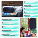 Car Window Shades - Certified 99.79% UVA & 99.95% UVB Sun Protection — 3