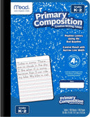Mead Primary Composition Book, 4 Pack, Primary Ruled Journal, Grades K-2, 7-1/2" x 9-3/4", 100 Sheets per Comp Book, Assorted Colors (610053-ECM) | Pack of 4 — 3
