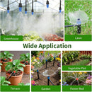 165FT Automatic Drip Irrigation System with Timer & Brass Connectors - DIY Garden Watering Kit for Raised Beds, Lawn & Greenhouse, 1/2" & 1/4" Blank Distribution Tubing | 11.61“ × 11.22” × 5.71“ — 6
