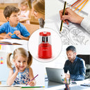 JARLINK Electric Pencil Sharpener, Heavy Duty Helical Blade, Auto Stop | Red — 7