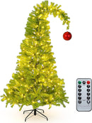 Seenelling 7.5 FT Lime Green Christmas Tree Prelit Whimsical Artificial — 1