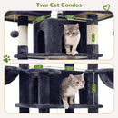 Globlazer Big XXL Cat Tower for Indoor Multiple Cats, F80, Dark Grey — 3