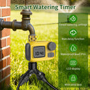 165FT Automatic Drip Irrigation System with Timer & Brass Connectors - DIY Garden Watering Kit for Raised Beds, Lawn & Greenhouse, 1/2" & 1/4" Blank Distribution Tubing | 11.61“ × 11.22” × 5.71“ — 1