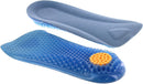 Height Increase Elevator Half Insole for Men 1/2 inch Taller Heel Lift Insert - Silicon Honeycomb Shaped Gel - Blue — 1