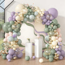 Amandir 173Pcs Dusty Green Purple Pink Balloon Arch Garland Kit — 1
