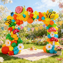 Spring Balloons Arch Garland Kit | Green Orange Yellow Spring — 8