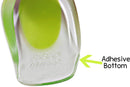 2 Pack - KidSole Shock Absorbing Lightweight Gel Heel Cups For Kid's With Sensitive Heels, Heel Spurs, Plantar Fasciitis, or Ankle Pain (Green Toddlers Size 11-2) 2