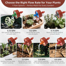 30PCS 1 GPH Pressure Compensating Drip Irrigation Spot Watering Drippers/Emitters, Self-Cleaning Constant Flow Drip Irrigation Emitters Heads Irrigation Drippers Parts for Drip Irrigation System — 5