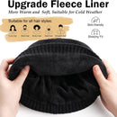 Wmcaps Fleece Lined Beanie Warm Winter Knit Hat for Men Women Cold Weather - Black — 2