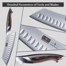 HOSHANHO 7 Inch Japanese Chef Knife, Ultra Sharp Kitchen Santoku Knives — 4
