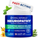 Owell Naturals Neuropathy Cream Extra Strength – Fast Absorbing Cooling for Leg, Feet & Hands – Advanced Soothing Formula with Aloe Vera, Arnica, MSM & Vitamin B6 – Made in USA, 2 fl oz (2 Pack) — 3