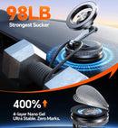 Coolpow for MagSafe Car Mount【Windshield+Vent+Dash】Magnetic Phone Holder for Car Phone Holder Mount Cell Phone Holders for Your Car Accessories Suction Phone Mount for Car Truck Stand for iPhone 17 16 | Carbon Fiber | Dash & Windshild & Vent photo 3