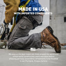 Danner 8” Quarry USA Waterproof Work Boots for Men - Full-Grain Leather with Gore-Tex, 3-Density Cushion Footbed & Traction Heel Outsole, EH Resistant - Distressed Brown — 5