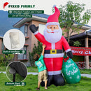 7 FT Christmas Inflatable Santa Claus with Gift Bag, Blow up Giant Santa Claus Indoor Decoration, Built-in LED Lights for Lawn Patio Garden Home Display Hall Xmas Holiday Vacation Party Outdoor Decor — 5