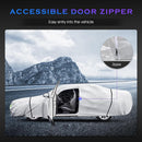 Car Cover Custom Fit for Toyota Camry 1996-2025,Honda Accord 2001-2025,6 Layers Truck Cover Waterproof All Weather for Automobiles,Outdoor Full Exterior Cover,Rain, Sun, Wind Protection,Silver — 5