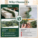 9FT Christmas Cedar Pine Garlands Realistic, Real Touch Winter Xmas Garland, Christmas Decorations Indoor Outdoor, Artificial Holiday Decor Faux Greenery for Mantle, Fireplace, Table — 3