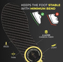 Kids Carbon Fiber Insoles, Youth Size 5, 2 Pcs, Orthotic Shoe Inserts — 5
