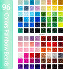 2500PCS 8mm Glass Beads Bracelet Making Kit, 96 Colors Crystal Beads for Jewelry Making, 4 Box Round Beads Suitable… — 2