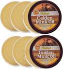 Fiebing's Golden Mink Oil for Leather Boots (6 Pack, 6 oz Each) - Leather Cleaner & Conditioner - Waterproof, Preserve, Soften All Smooth Leathercraft & Vinyl - Prevents Salt Stains On Couch, Purse — 1
