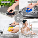Silicone Dish Scrubber, Non-Scratch Scrub Spong for Washing Dish, Pot, Pan — 6