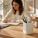 KIBAGA Aesthetic Pen Holder for Desk - Modern Concrete Pencil Holder & Cup — 2