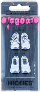 HICKIES Tie-Free Laces | Black Pink — 1