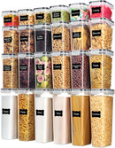 Airtight Food Storage Containers with Lids, Vtopmart 24 pcs Plastic Kitchen…