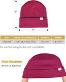 YANIBEST Satin Lined Beanie for Women, Reduce Frizz Winter Hats - Ad-hot Pink — 4