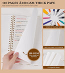 UEBZFOCS Graph Paper Notebook, Spiral Notebook Journal 8.5” x 11”, A4 Large Grid Notebooks for Women Men, 100 GSM Graph Paper, Hardcover Spiral Graphing Journals for Work School Engineering, Gingham — 4