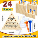 Deekin 24 Pack Wooden Triangle Peg Game Puzzle Classic Strategy Board — 2