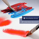 Nicpro 36pcs Paint Brush Set for Acrylic Painting, Oil, Watercolor, Gouache | Blue — 5