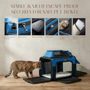 Top-Expandable Pet Carrier with Treat Pet Window,17x11x9.5 Airline Approved