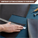 Shkira 12''X24'' Full Grain Black Leather Sheets for Crafts - Pieces for Leather Working - 1.3MM Thick Cowhide Pieces - Sheet for Sewing Hobby Arts and Crafts — 6