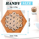 KINGOU Wooden Logic Puzzle Brain Teasers Intellectual Toy Number Puzzle — 4