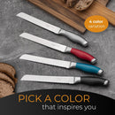 Orblue Serrated Bread Knife with Upgraded Stainless Steel Razor Sharp Wavy Edge - Bread Cutter Ideal for Slicing… — 8