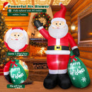 7 FT Christmas Inflatable Santa Claus with Gift Bag, Blow up Giant Santa Claus Indoor Decoration, Built-in LED Lights for Lawn Patio Garden Home Display Hall Xmas Holiday Vacation Party Outdoor Decor — 3