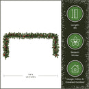 National Tree Company 9ft Pre-Lit Crestwood Spruce Christmas Garland — 4