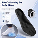 4D Cloud-Like Comfort Soles for Men - Soft Memory Foam Cushioning Insoles - Trim to Fit Steppers Insoles with Arch Support for Foot Pain Relief and Fatigue Reduction(US M 7.5-10.5) - Black — 2