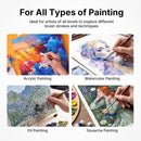 Nicpro 30pcs Paint Brush Set for Acrylic Painting, Oil, Watercolor, Gouache | Wood — 6