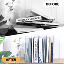 Vertical Magazine File Holder, Clear File Organizer Desk Organizer and Storage Bins Holding for Magazines, Binders, Notebooks, Envelopes, Plastic Office Organization and Storage for Desk, 4 Pack — 3