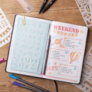 Mr. Pen- Journal Stencils, 4x7 Inch, 12 Pack | Journaling Stencils — 8