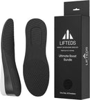 Men’s 2-Inch Height Increase Insoles Heavy-Duty 220+ lb Support, Dual-Layer Polyurethane, Adjustable Cut-to-Fit Design — 1