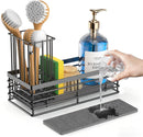 Yofidra Sponge Holder for Kitchen Sink, Sink Caddy with Stone Drying Mat — 1