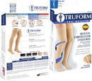 Truform 20-30 mmHg Compression Stockings for Men and Women, Knee High Length, Closed Toe | Gray | 2X-Large (1 Pair) | Microfiber Knit — 3