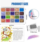 CraftyManor Mini Forestry Shifting Watercolor Painting Set, 20 Color Shifting Watercolor Paint Kit, Shimmer Metallic Watercolor Paints, Glitter Watercolor Paint, Solid, DunHuang Style | Dunhuang 20 Colors — 2