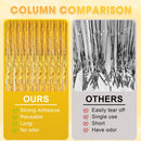 Voircoloria Laser Gold Foil Fringe Backdrop Curtains, 3.3x8.2ft, 3 Pack | 06 Laser Gold — 6