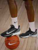 Nike Unisex Adult Precision 7 Basketball Shoes - Black/White/Iron Grey/Smoke Grey — 2