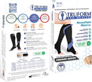Truform 20-30 mmHg Compression Stockings for Men and Women, Knee High Length, Open Toe | Black | X-Large (1 Pair) | Aloe Infused Knit — 3