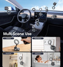REOKILY 2026 Upgraded Vacuum Magnetic Car Phone Holder 360° Reinforced 96LBS Ultra Suction Cup Phone Mount for MagSafe Cell Phone Holders for Your Car/Gym/Mirror Mount for iPhone & Android | Silver-Nano-Gel photo 2